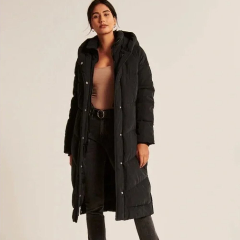 Abercrombie & Fitch Ultra Long Puffer Jacket